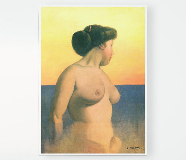 Felix Vallotton Bathing 2 Print Poster Wall Art