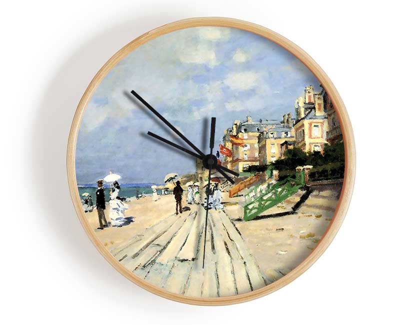 Monet Beach At Trouville Clock - Wallart-Direct UK