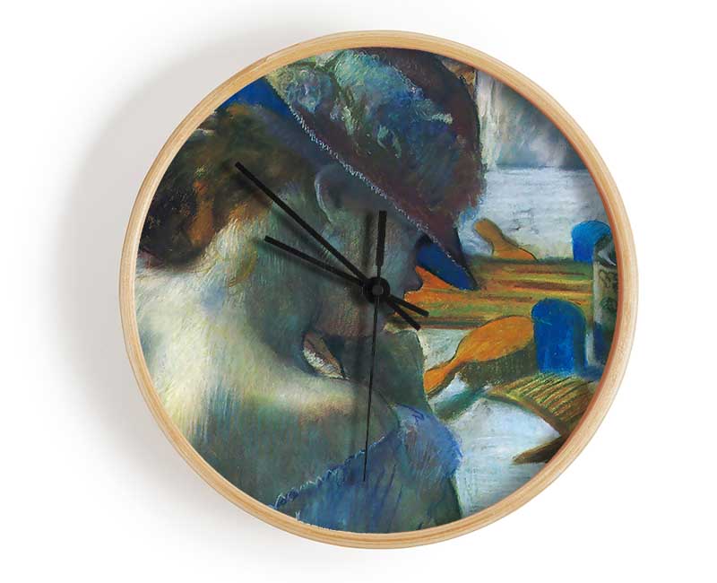 Degas Before The Mirror Clock - Wallart-Direct UK