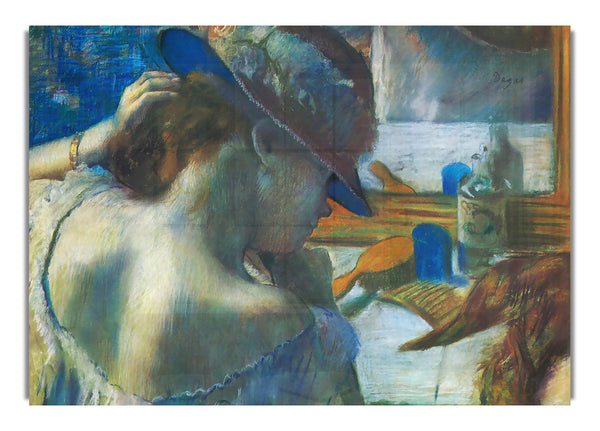 Before The Mirror By Degas