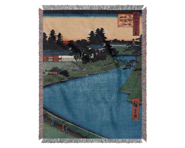 Hiroshige Benkei Moat Woven Blanket