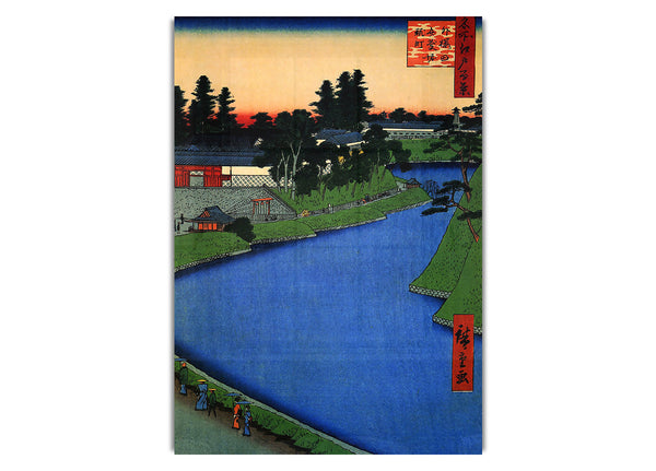 Benkei Moat By Hiroshige