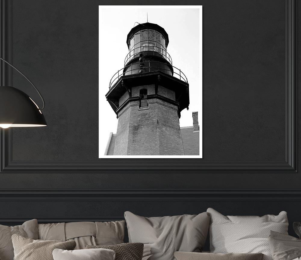 Ansel Adams Block Island Southeast Light Print Poster Wall Art