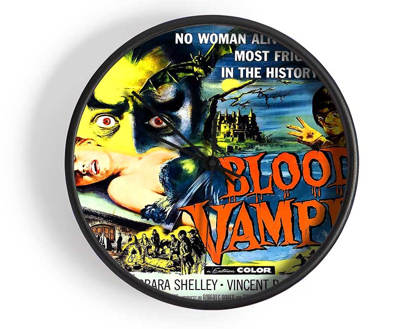 Blood Of The Vampire Poster 2 Clock - Wallart-Direct UK