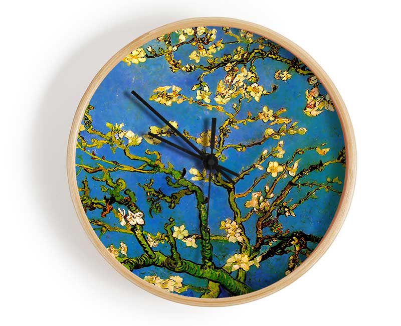 Van Gogh Blossoming Almond Tree Clock - Wallart-Direct UK