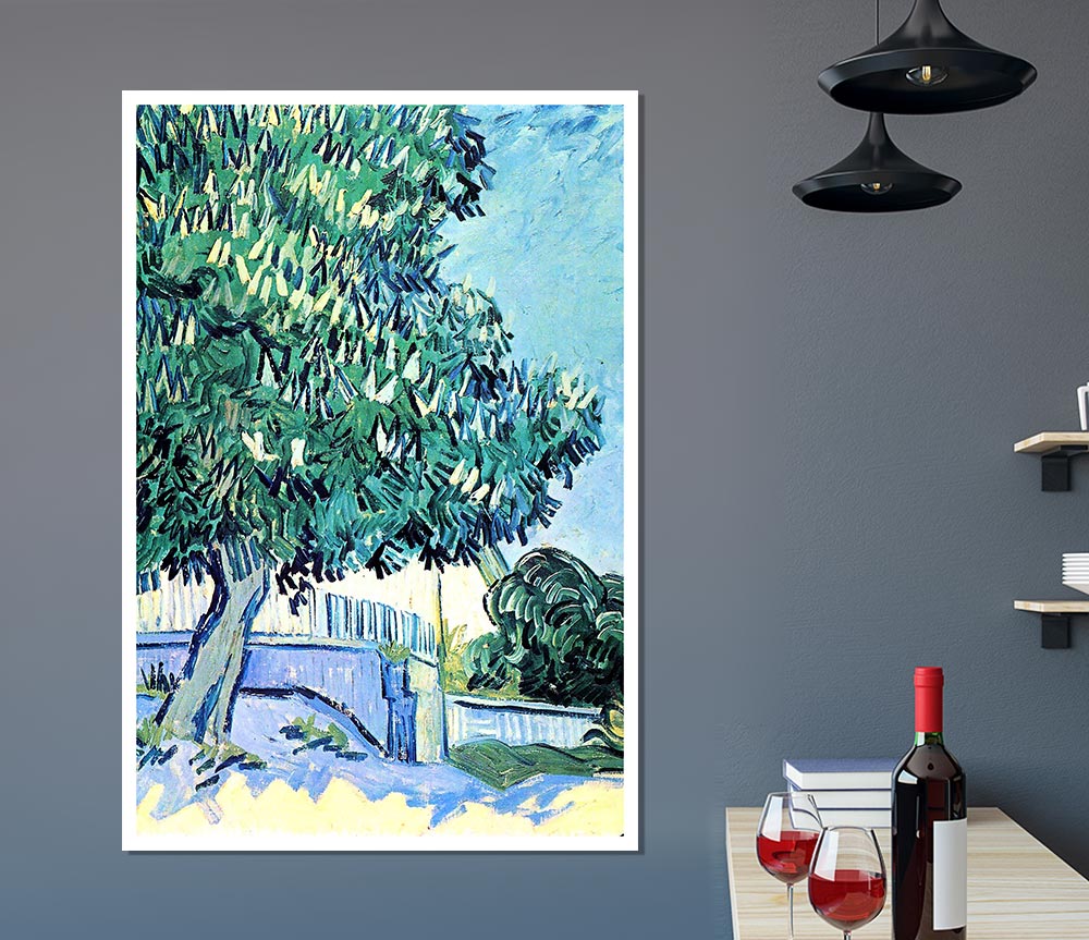 Van Gogh Blossoming Chestnut Tree 2 Print Poster Wall Art