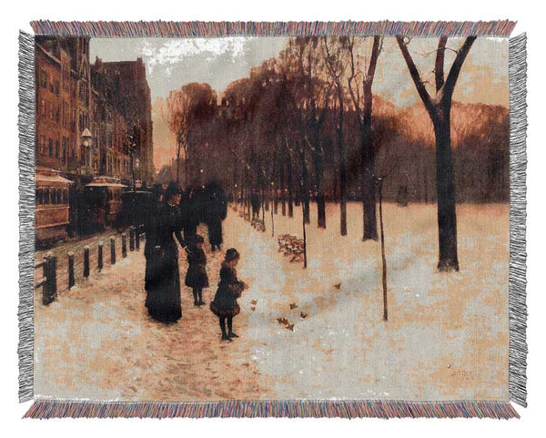 Hassam Boston In Everyday Twilight Woven Blanket