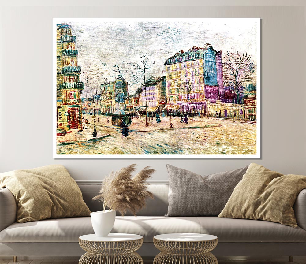 Van Gogh Boulevard De Clichy Print Poster Wall Art