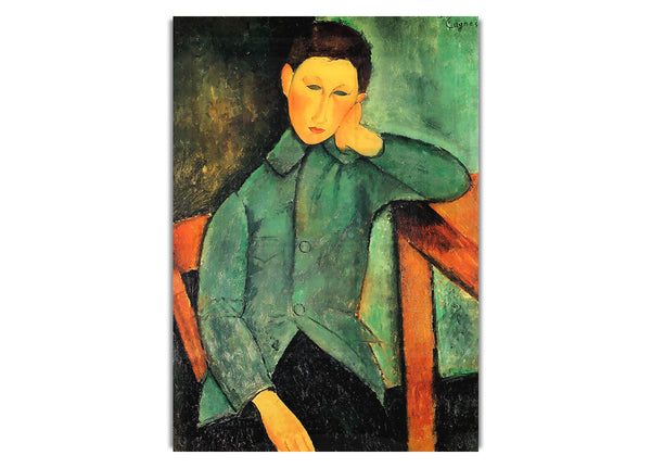 Boy In A Blue Jacket By Modigliani