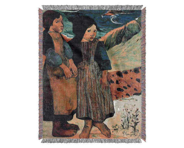 Gauguin Breton Near Sea Woven Blanket