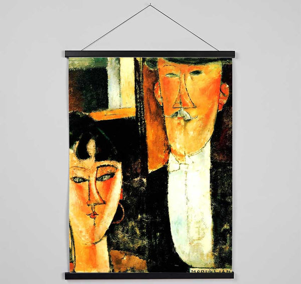 Modigliani Bride And Groom Hanging Poster - Wallart-Direct UK