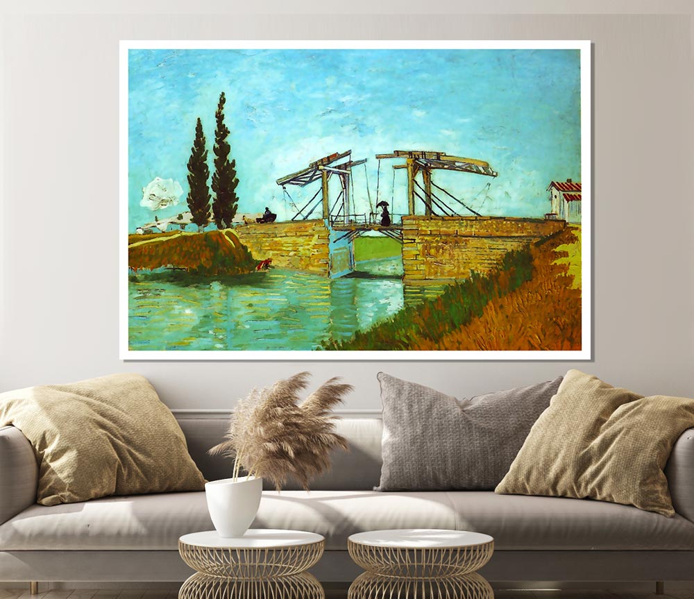 Van Gogh Bridge At Arles Print Poster Wall Art