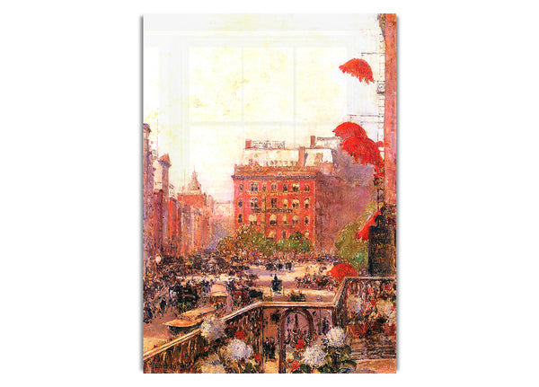 Broadway And Fifth Avenue By Hassam