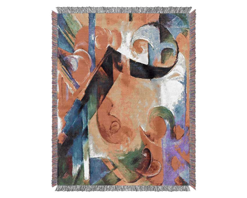 Franz Marc Broken Forms Woven Blanket