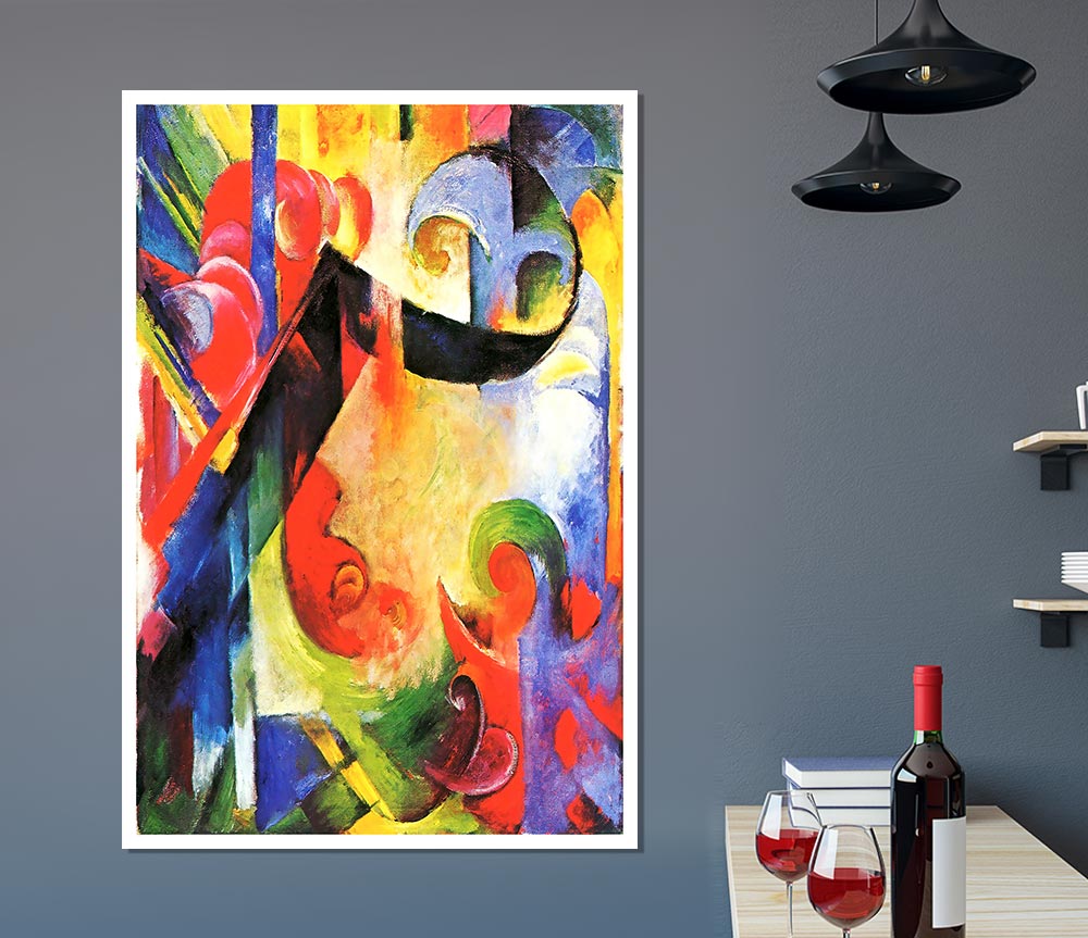 Franz Marc Broken Forms Print Poster Wall Art