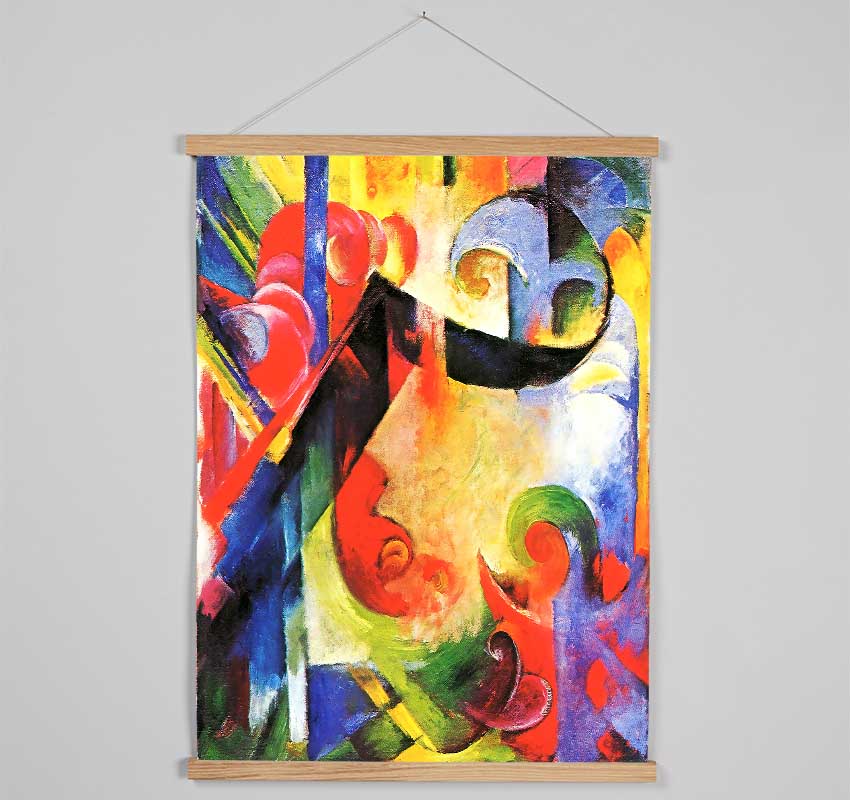 Franz Marc Broken Forms Hanging Poster - Wallart-Direct UK