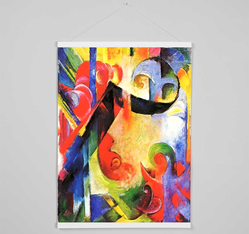 Franz Marc Broken Forms Hanging Poster - Wallart-Direct UK