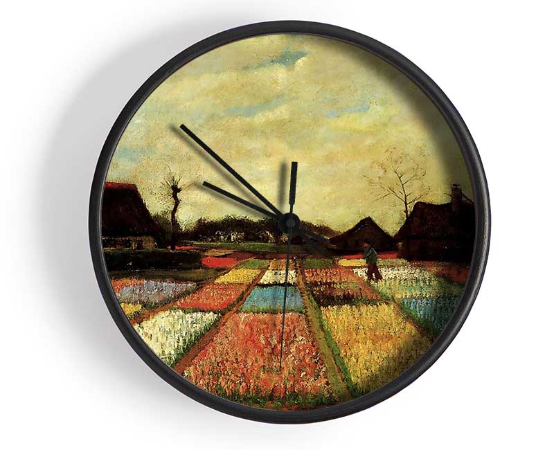 Van Gogh Bulb Fields Clock - Wallart-Direct UK