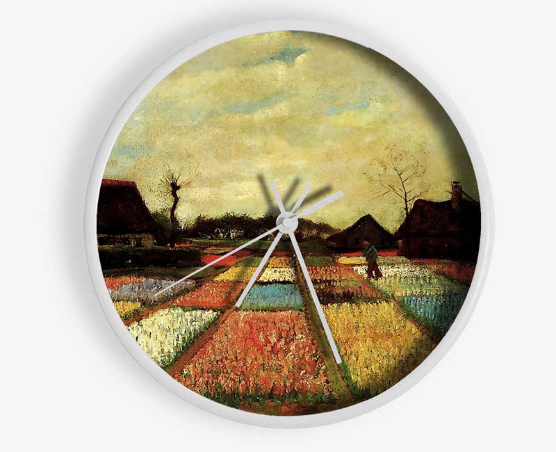 Van Gogh Bulb Fields Clock - Wallart-Direct UK