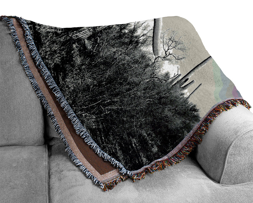 Ansel Adams Cactus In Saguaro National Monument In Arizona Woven Blanket