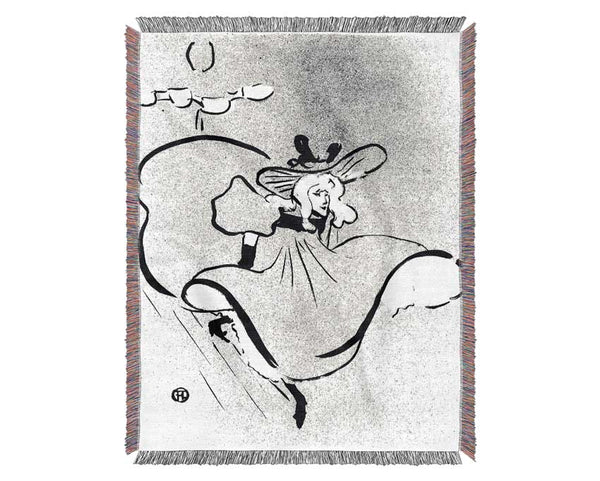 Toulouse Lautrec Cafe Concert Woven Blanket