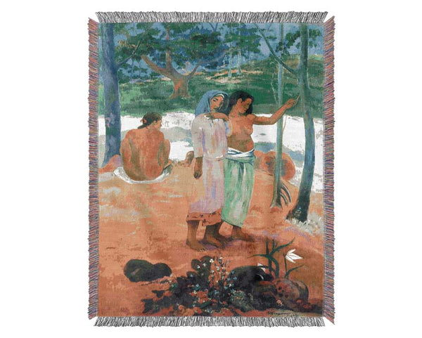 Gauguin Call For Freedom Woven Blanket