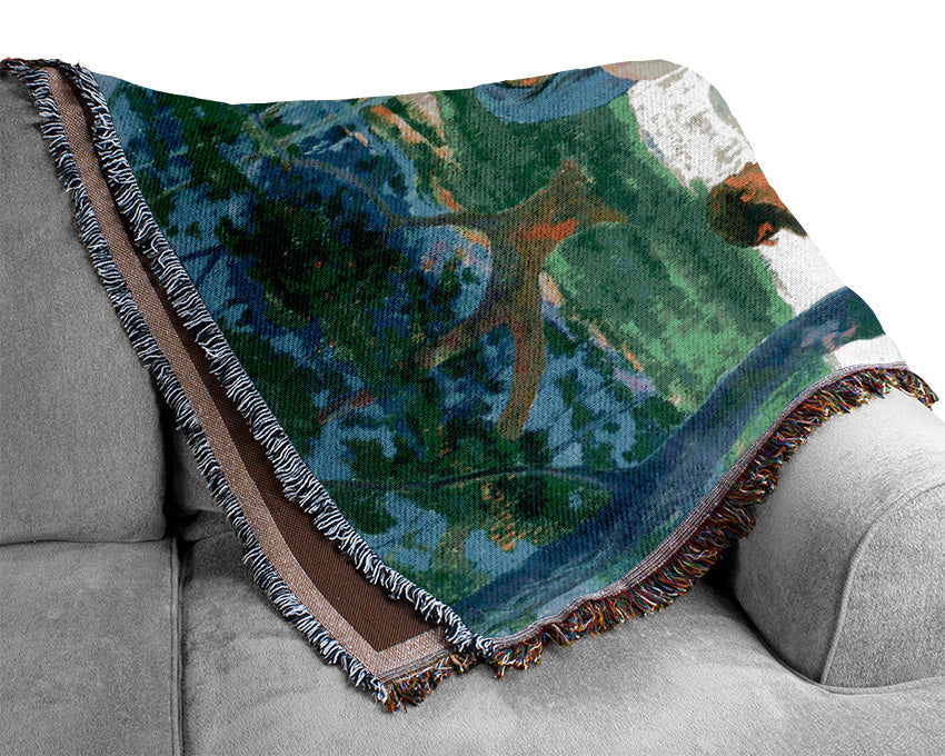 Gauguin Call For Freedom Woven Blanket