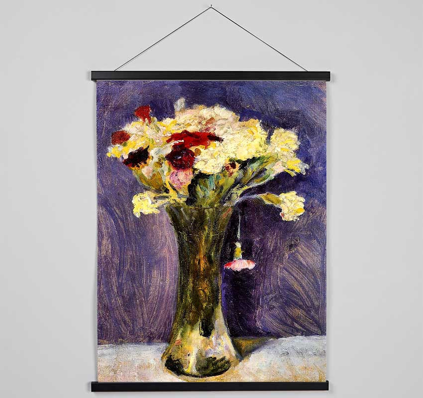 August Macke Carnations In A Green Vase Hanging Poster - Wallart-Direct UK