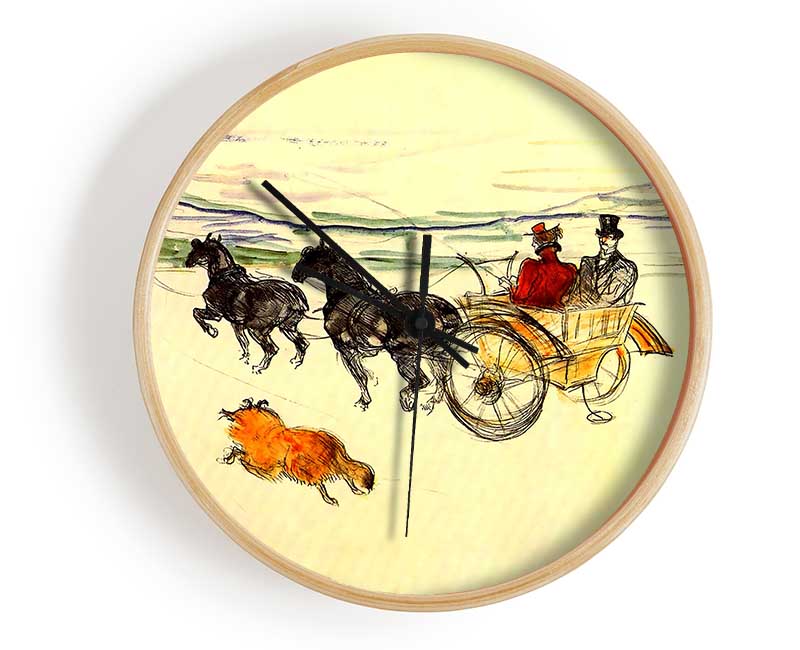 Toulouse Lautrec Carriage Clock - Wallart-Direct UK