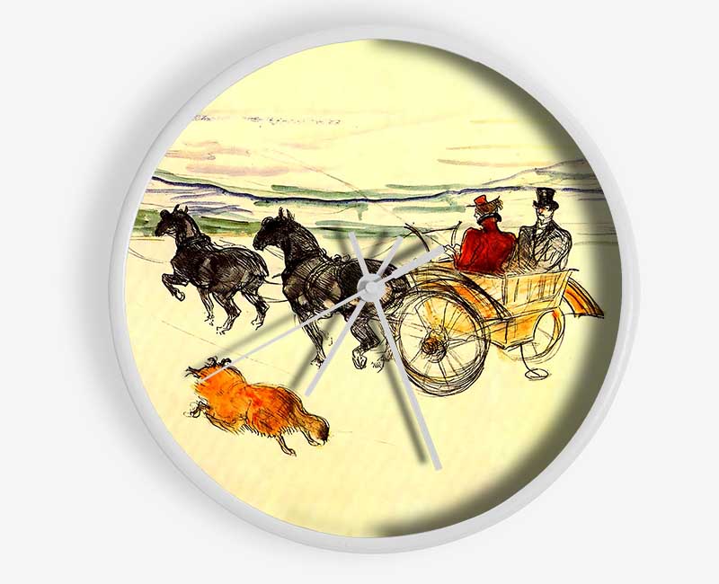 Toulouse Lautrec Carriage Clock - Wallart-Direct UK