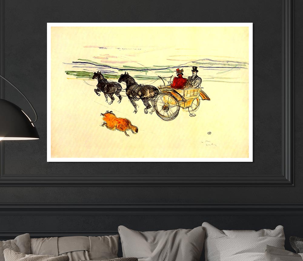 Toulouse Lautrec Carriage Print Poster Wall Art