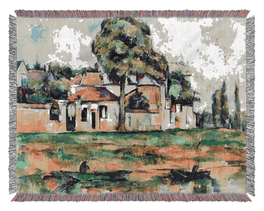 Cezanne Banks Of The Marne Woven Blanket