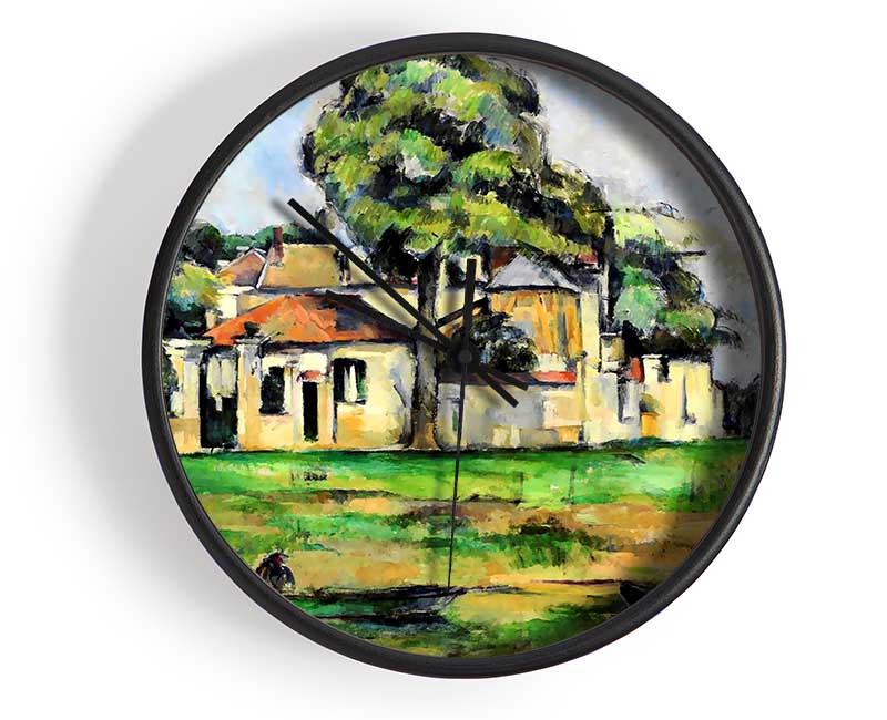 Cezanne Banks Of The Marne Clock - Wallart-Direct UK