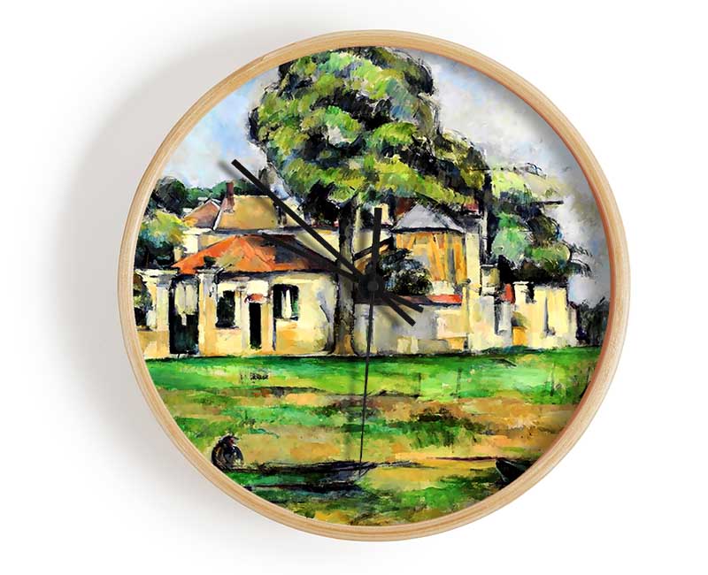 Cezanne Banks Of The Marne Clock - Wallart-Direct UK