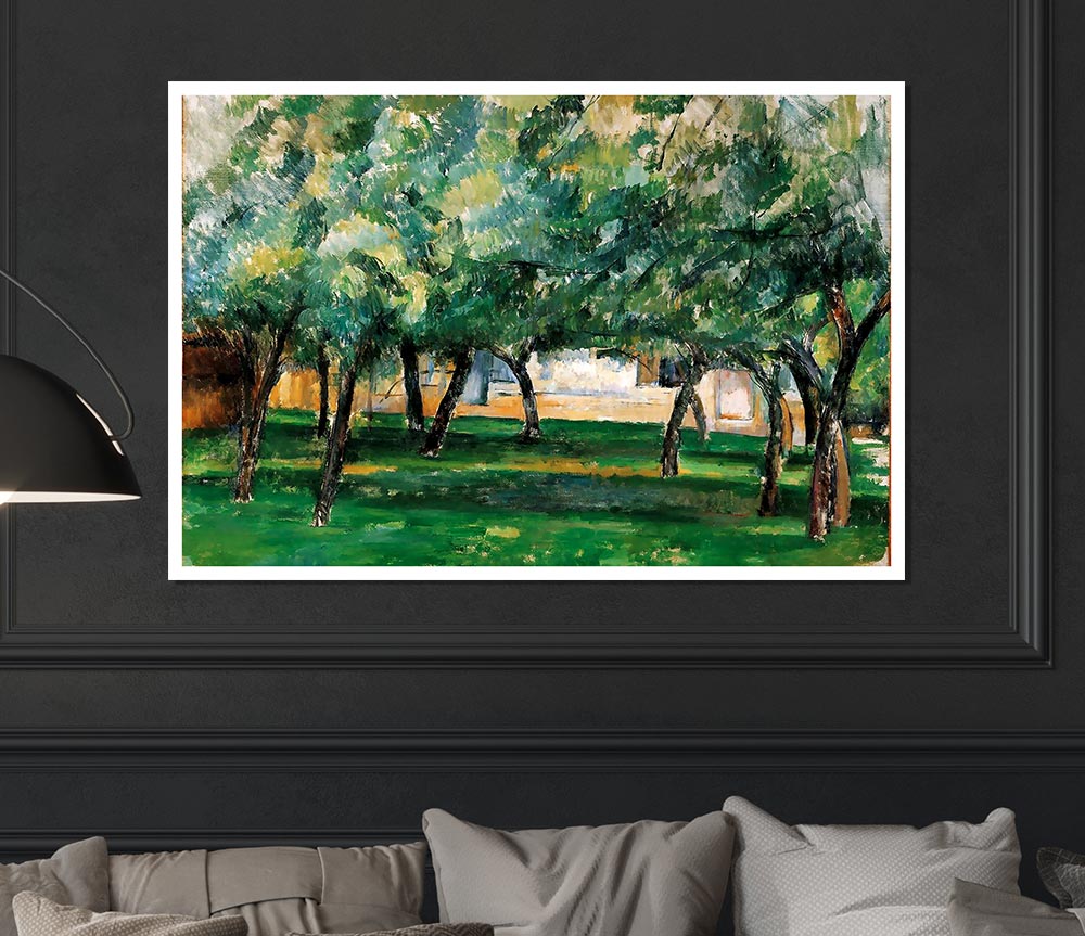 Cezanne Farm In Normandy Print Poster Wall Art