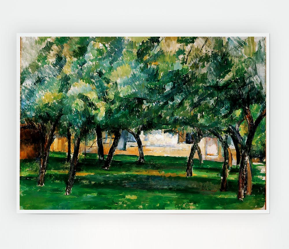 Cezanne Farm In Normandy Print Poster Wall Art