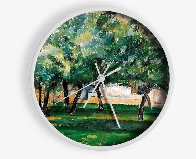 Cezanne Farm In Normandy Clock - Wallart-Direct UK