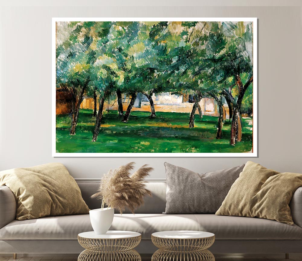 Cezanne Farm In Normandy Print Poster Wall Art