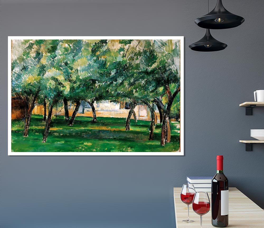 Cezanne Farm In Normandy Print Poster Wall Art