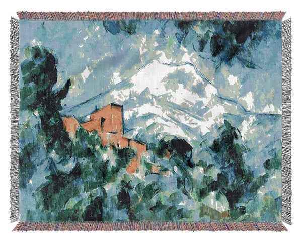 Cezanne Mont Sainte-Victoire And Chateau Noir Woven Blanket