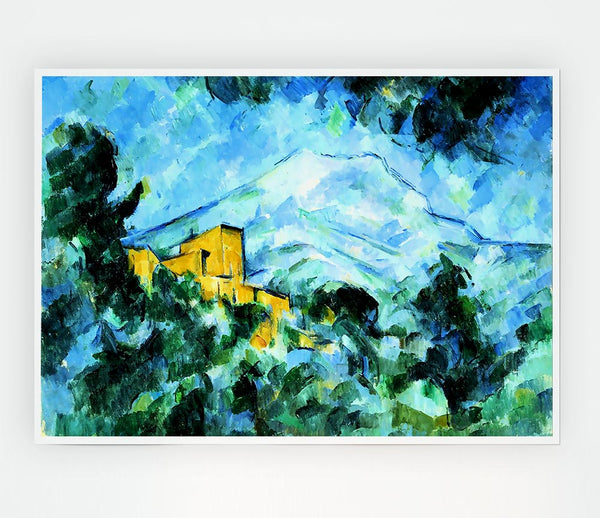 Cezanne Mont Sainte Victoire And Chateau Noir Print Poster Wall Art