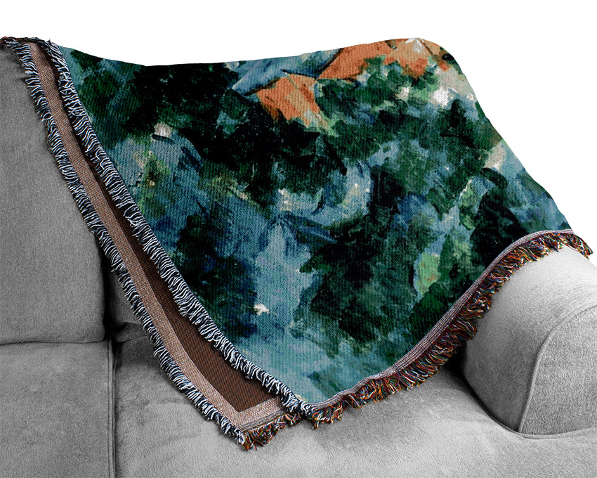 Cezanne Mont Sainte-Victoire And Chateau Noir Woven Blanket