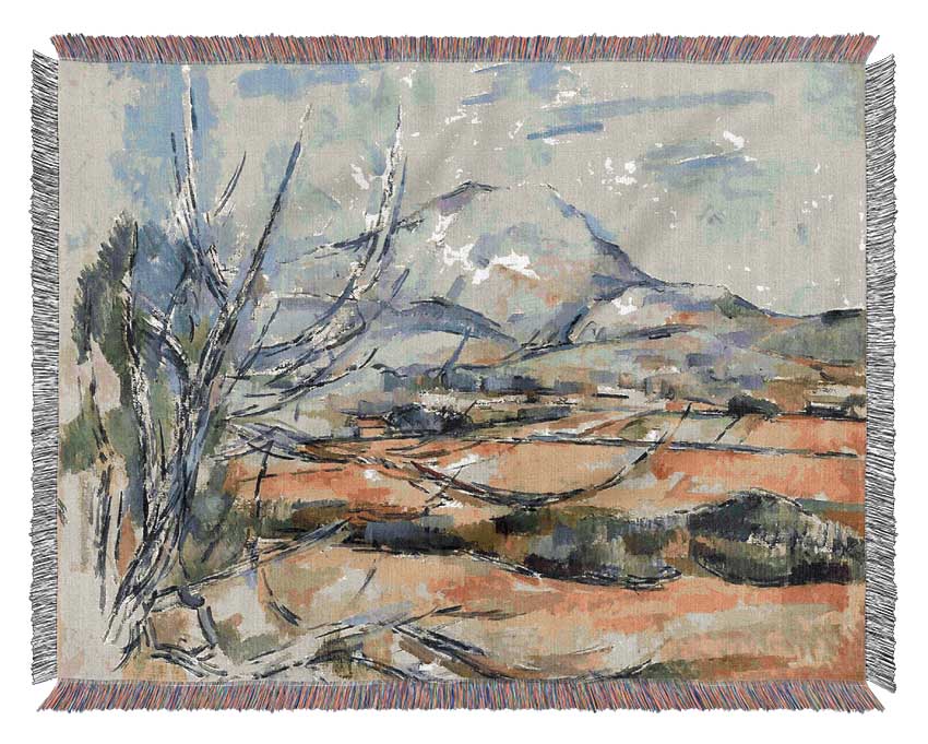 Cezanne Montagne Sainte-Victoire Woven Blanket