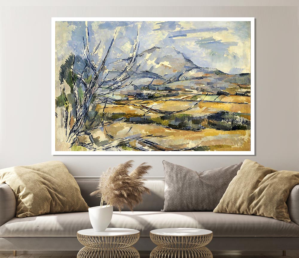 Cezanne Montagne Sainte Victoire Print Poster Wall Art