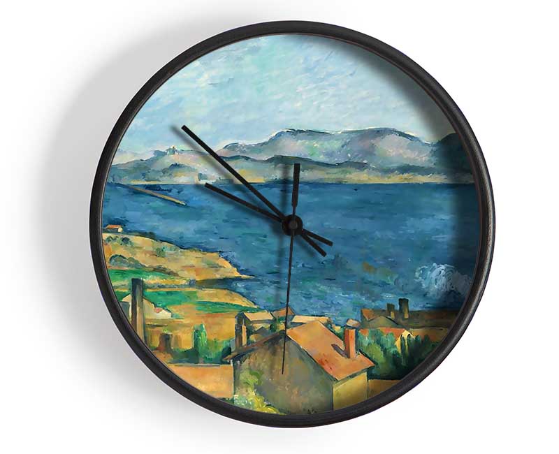 Cezanne The Bay Of Marseilles Clock - Wallart-Direct UK