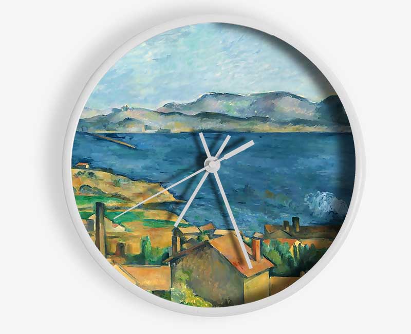 Cezanne The Bay Of Marseilles Clock - Wallart-Direct UK