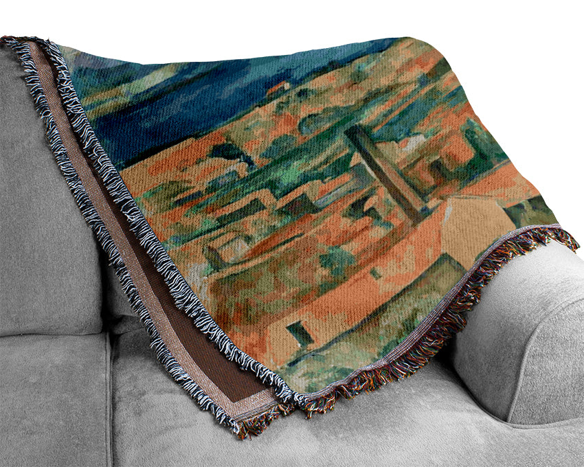 Cezanne The Bay Of Marseilles Woven Blanket