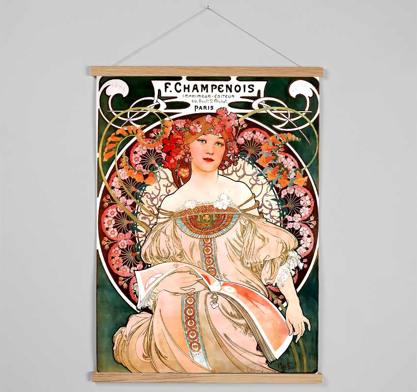 Alphonse Mucha Champenois Hanging Poster - Wallart-Direct UK