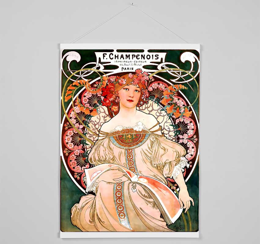 Alphonse Mucha Champenois Hanging Poster - Wallart-Direct UK