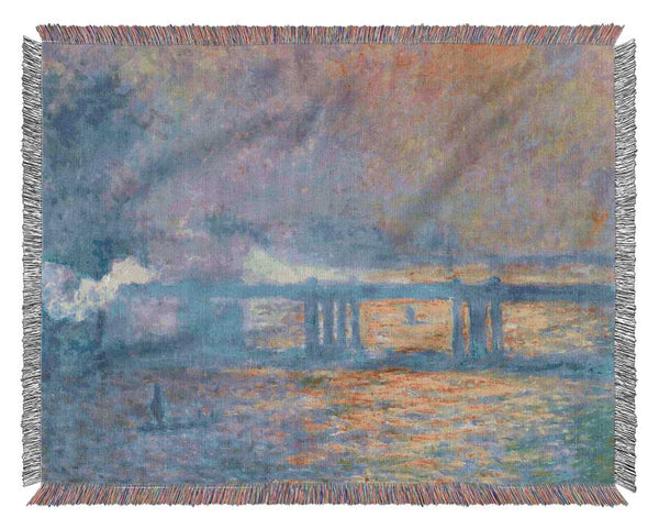 Monet Charing Cross Bridge Woven Blanket